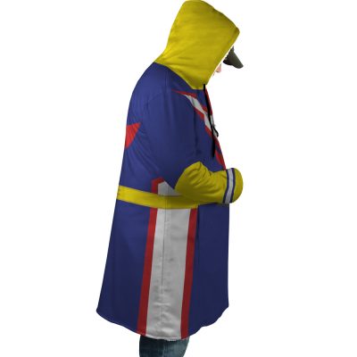 All Might My Hero Academia AOP Hooded Cloak Coat RIGHT Mockup - My Hero Academia Store