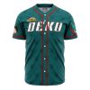 Deku My Hero Academia AOP Baseball Jersey FRONT Mockup - My Hero Academia Store