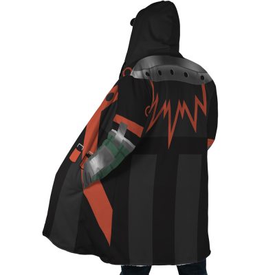 Katsuki Bakugo My Hero Academia AOP Hooded Cloak Coat SIDE Mockup - My Hero Academia Store