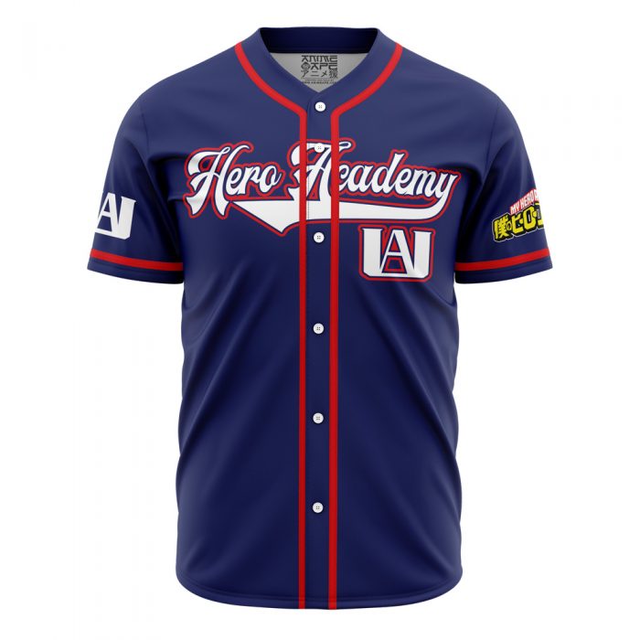 Personalized Training Uniform MHA AOP Baseball Jersey FRONT Mockup - My Hero Academia Store