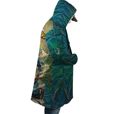 Trippy Deku My Hero Academia AOP Hooded Cloak Coat RIGHT Mockup - My Hero Academia Store