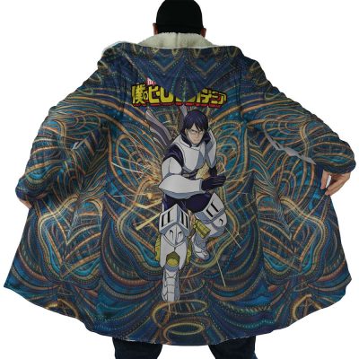 Trippy Engine Ida Tenya My Hero Academia AOP Hooded Cloak Coat NO HOOD Mockup - My Hero Academia Store