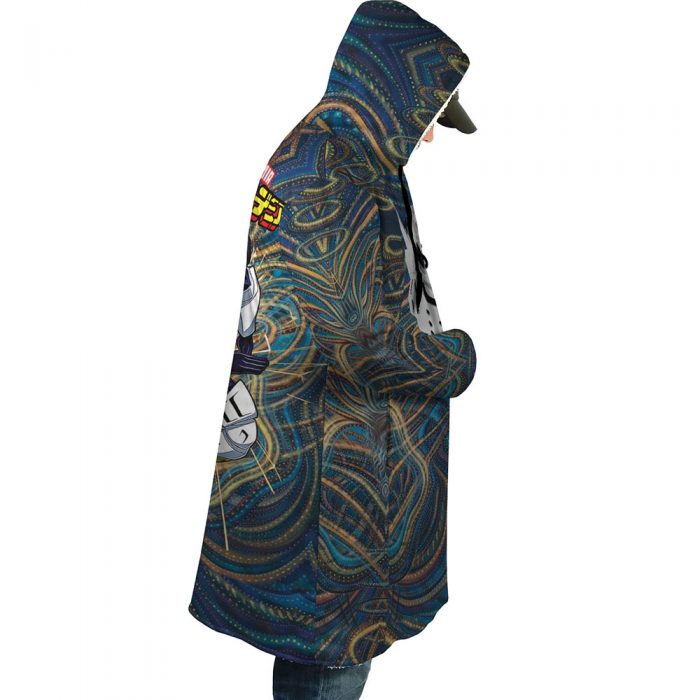 Trippy Engine Ida Tenya My Hero Academia AOP Hooded Cloak Coat RIGHT Mockup - My Hero Academia Store