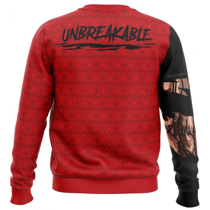 Unbreakable Red Riot My Hero Academia men sweatshirt BACK mockup - My Hero Academia Store