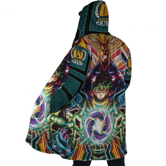 deku Hooded Cloak Coat side 1 - My Hero Academia Store