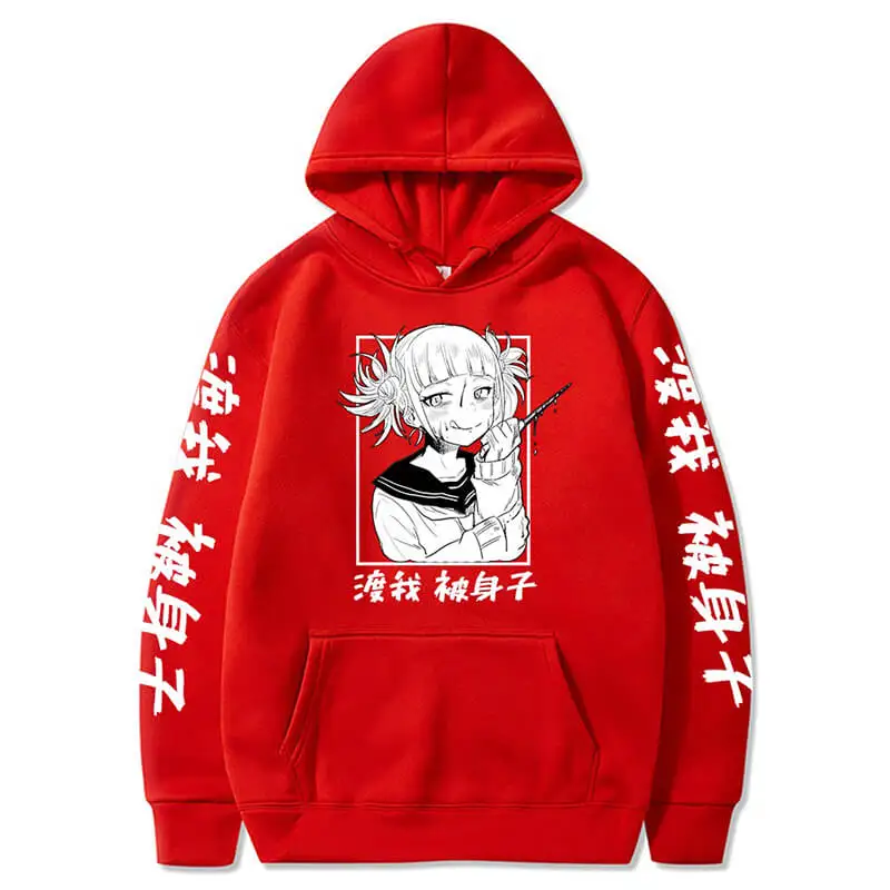 Anime Hoodie My Hero Academia Casual Pullover Sweatshirts Boku No Hero Academia Himiko Toga Print - My Hero Academia Store