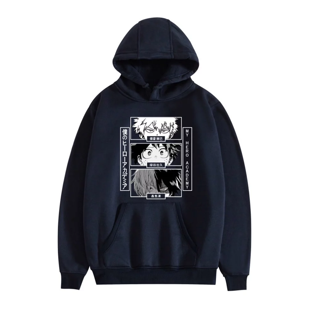 JMSUN Anime My Hero Academia Hoodie Shoto Todoroki Pullover Sweatshirts Boku - My Hero Academia Store