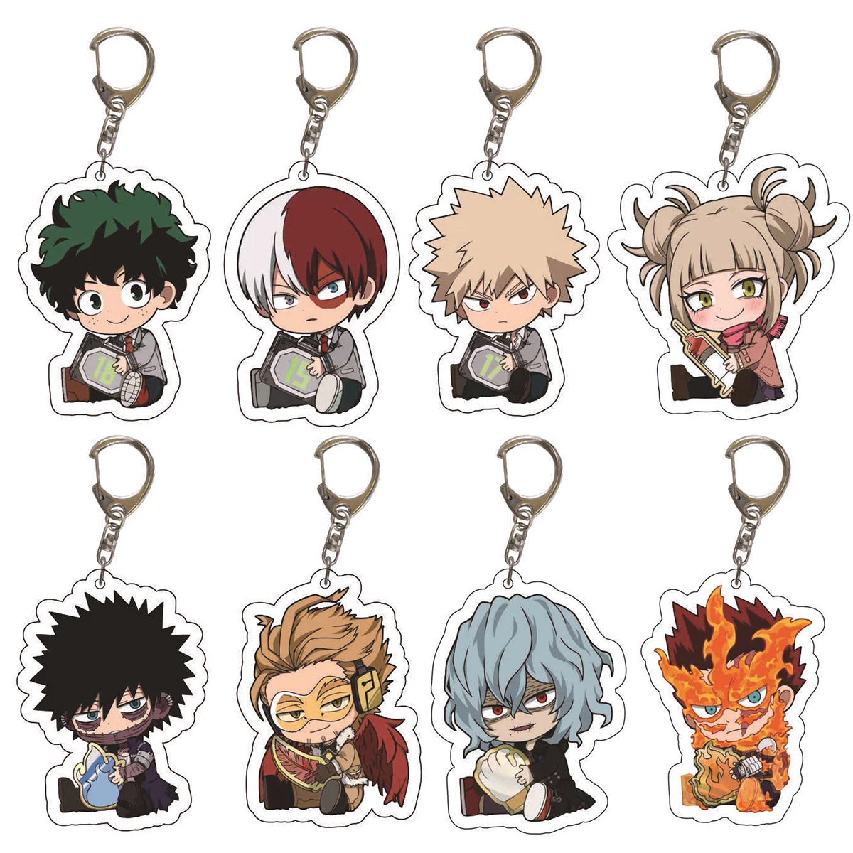 kf Sc95eebc10c344c17a4a899f840ae8c2fR Anime My Hero Academia Acrylic Keychains Accessories Cute Bag Pendant for fans gifts - My Hero Academia Store